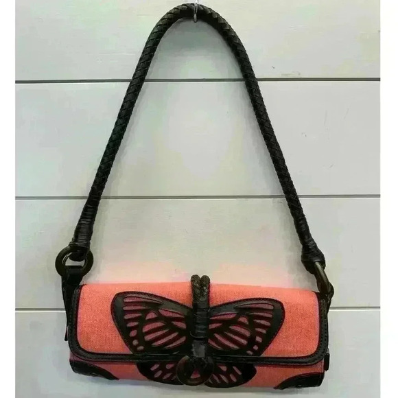 LOLLIPOPS PARIS ORANGE BUTTERFLY HANDBAG NEW WITHOUT TAGS - Picture 1 of 7